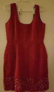 Lorick red knee length dress